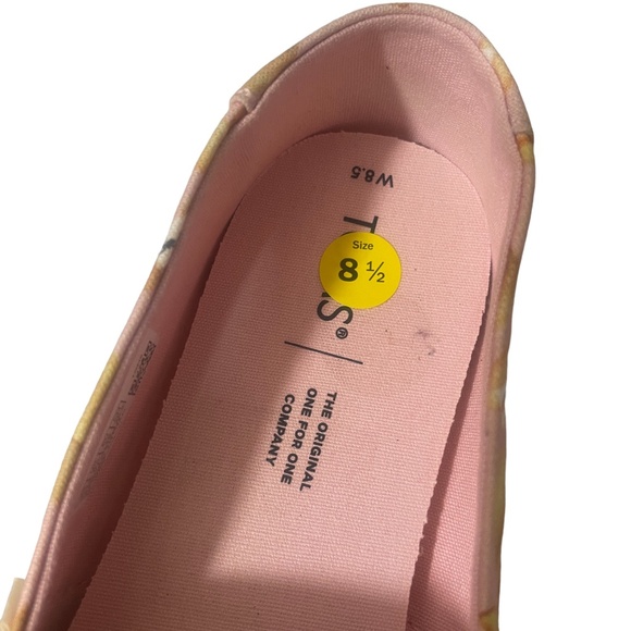 Tom’s 8 1/2 Fortune Cookie Pink Alpargata Canvas Flats - Picture 5 of 8